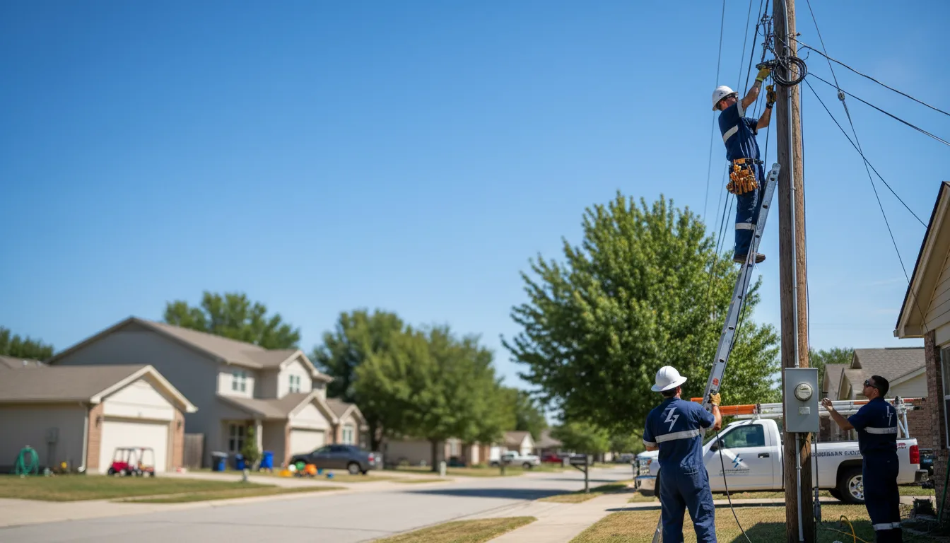 Residential electrician providing installation services in Junedale, PA